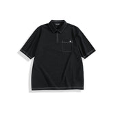 Men's Polo Shirt with Contrast Stitch Detail